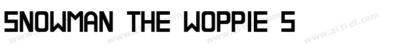 Snowman The Woppie S字体转换